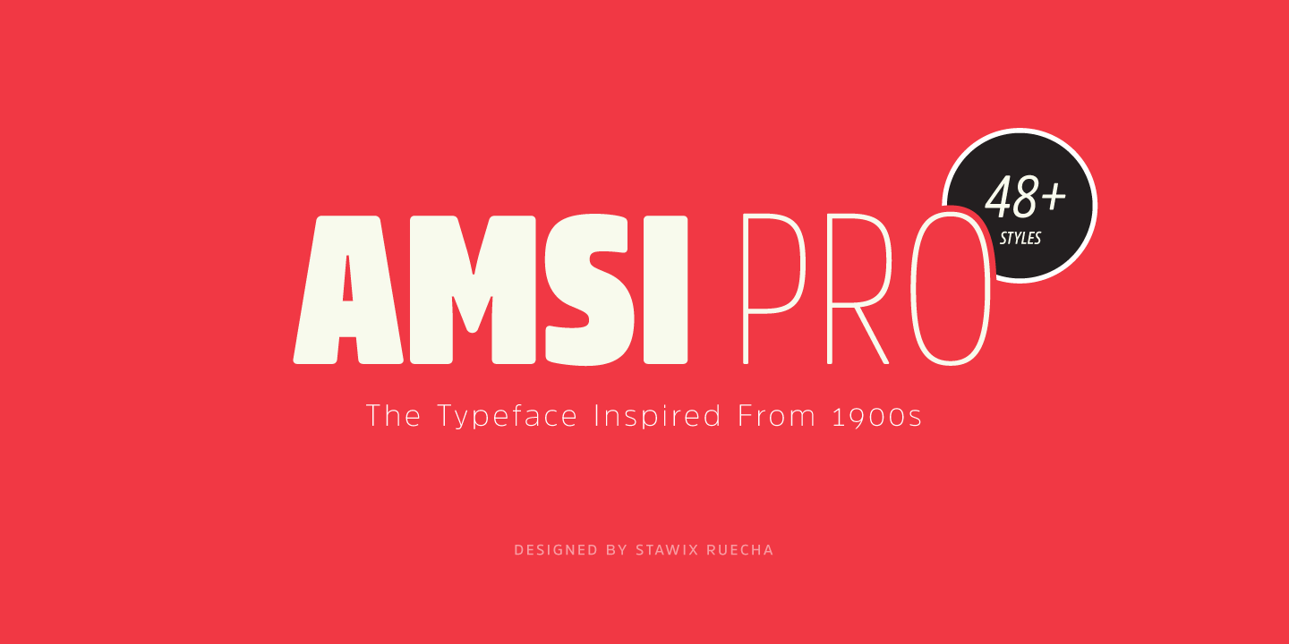 Шрифт Amsi Pro